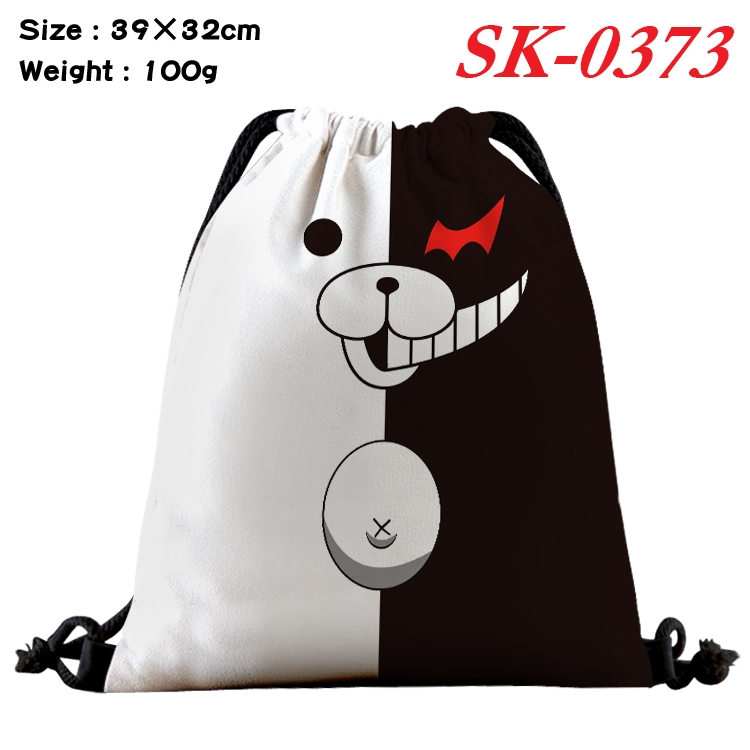 Dangan-Ronpa cartoon Waterproof Nylon Full Color Drawstring Pocket 39x32cm SK-0373