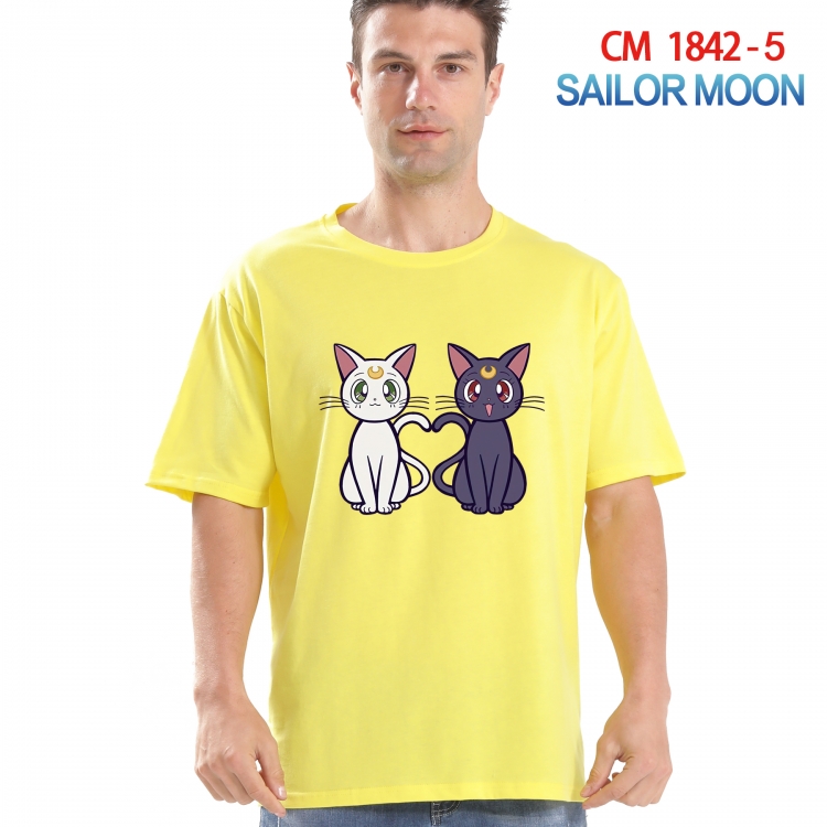 sailormoon Printed short-sleeved cotton T-shirt from S to 4XL  CM-1842-5