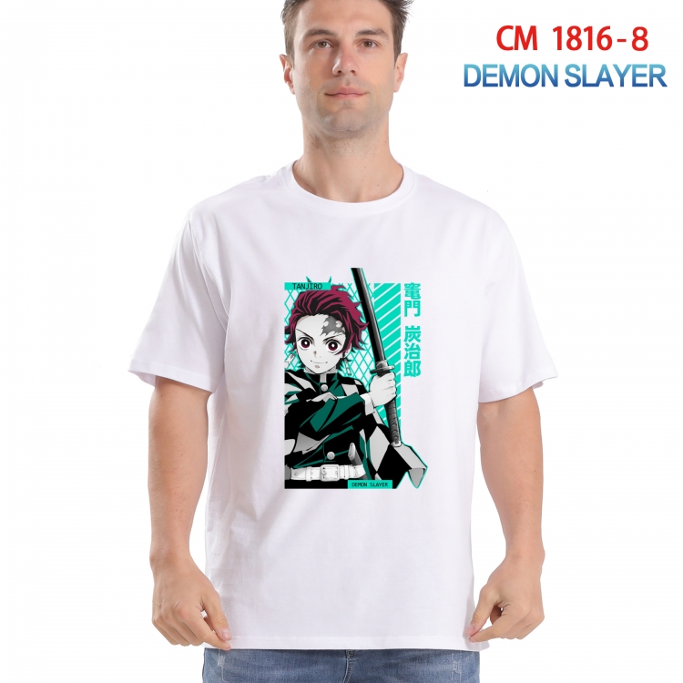 Demon Slayer Kimets Printed short-sleeved cotton T-shirt from S to 4XL  CM-1816-8
