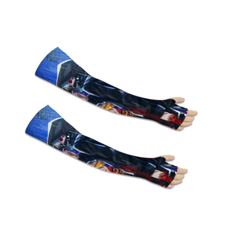 Tokyo Ghoul Anime Peripheral Printed Long Cycling Sleeves Sunscreen Ice Sleeves