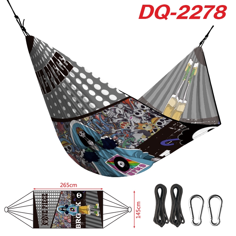 One Piece Outdoor full color watermark printing hammock 265x145cm DQ-2278