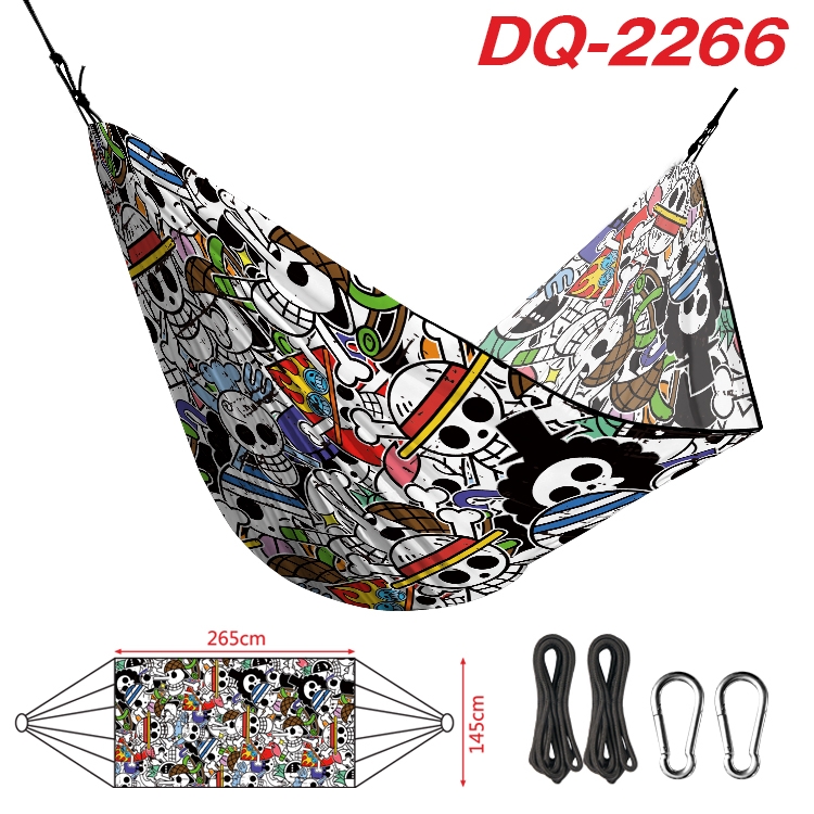 One Piece Outdoor full color watermark printing hammock 265x145cm DQ-2266