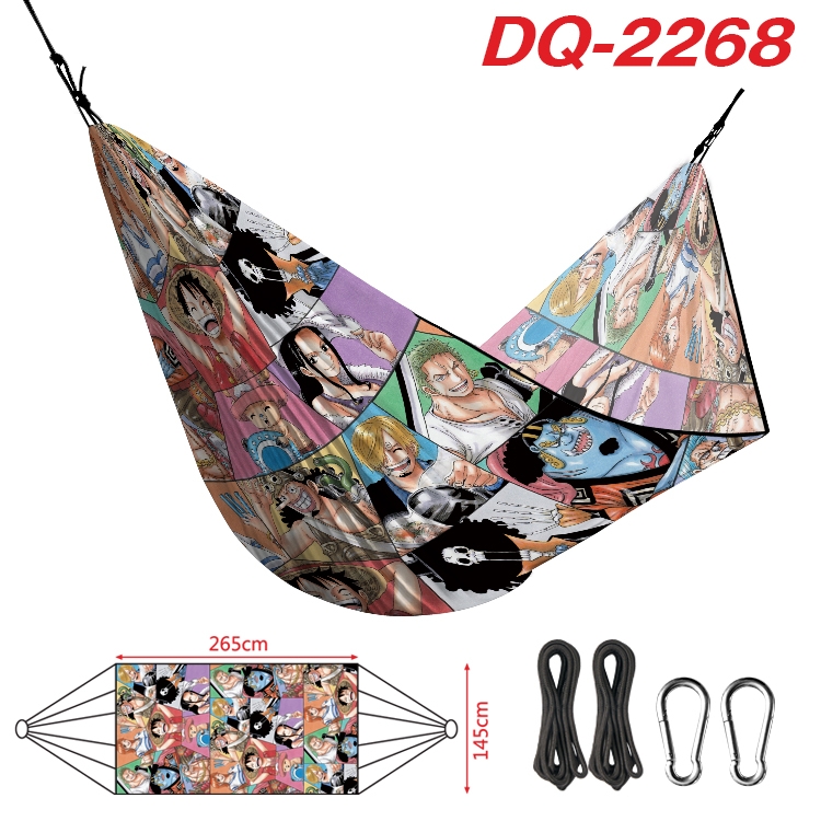 One Piece Outdoor full color watermark printing hammock 265x145cm DQ-2268
