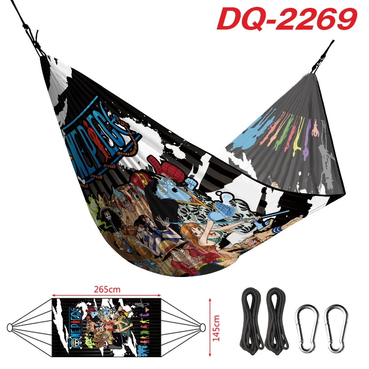 One Piece Outdoor full color watermark printing hammock 265x145cm DQ-2269