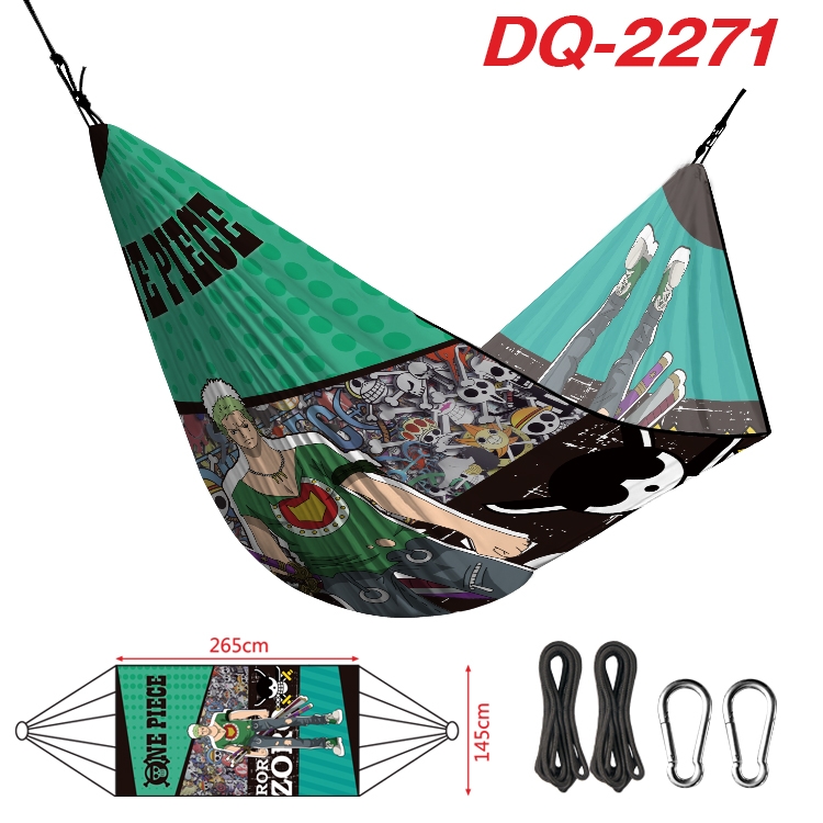 One Piece Outdoor full color watermark printing hammock 265x145cm DQ-2271