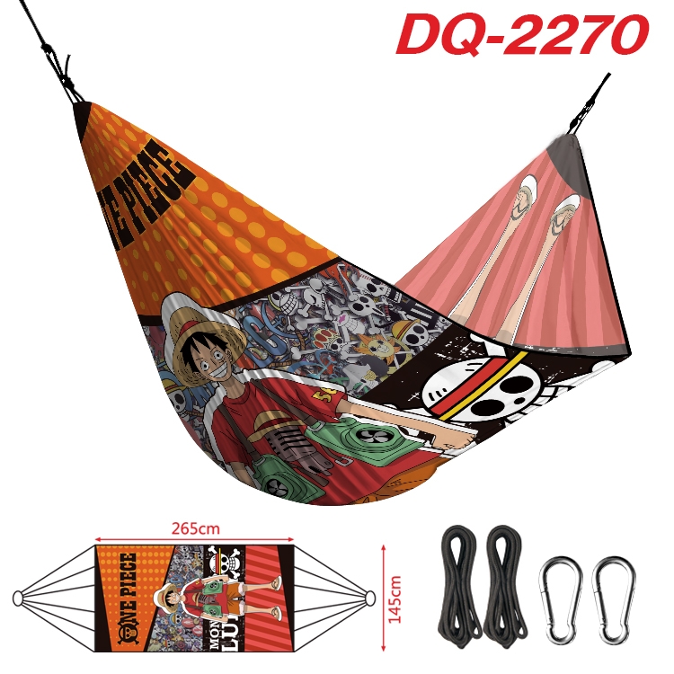 One Piece Outdoor full color watermark printing hammock 265x145cm DQ-2270