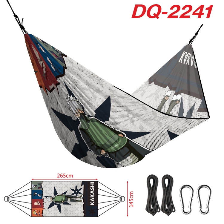 Naruto Outdoor full color watermark printing hammock 265x145cm  DQ-2241