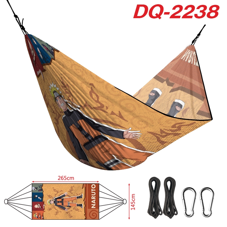 Naruto Outdoor full color watermark printing hammock 265x145cm DQ-2238