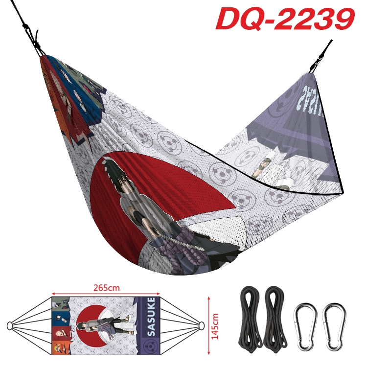 Naruto Outdoor full color watermark printing hammock 265x145cm  DQ-2239