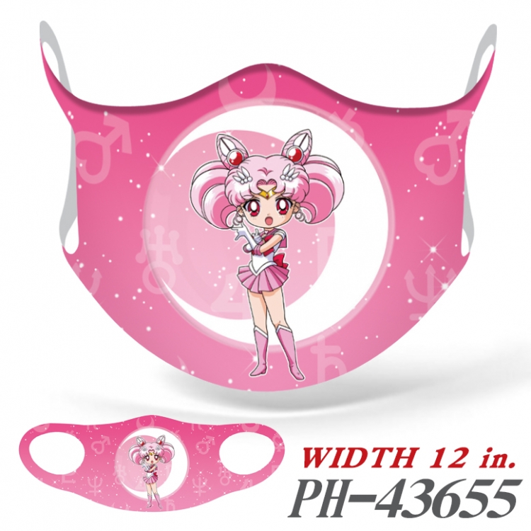 sailormoon Full color Ice silk seamless Mask  price for 5 pcs PH-43655A