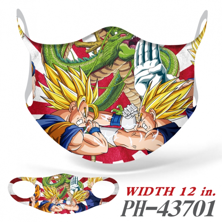 DRAGON BALL Full color Ice silk seamless Mask  price for 5 pcs PH-43701A