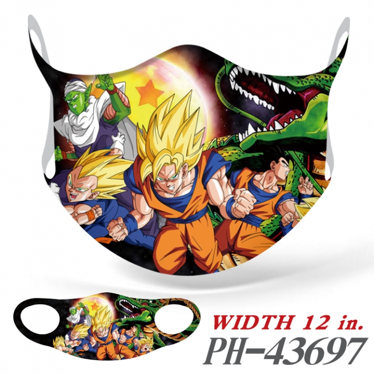 DRAGON BALL Full color Ice silk seamless Mask  price for 5 pcs PH-43697A