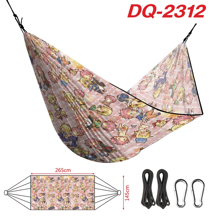Fairy tail Outdoor full color watermark printing hammock 265x145cm DQ-2312