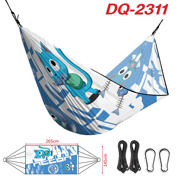 Fairy tail Outdoor full color watermark printing hammock 265x145cm DQ-2311