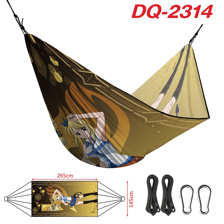 Fairy tail Outdoor full color watermark printing hammock 265x145cm DQ-2314