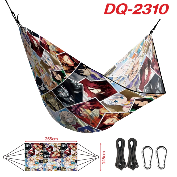 Fairy tail Outdoor full color watermark printing hammock 265x145cm DQ-2310