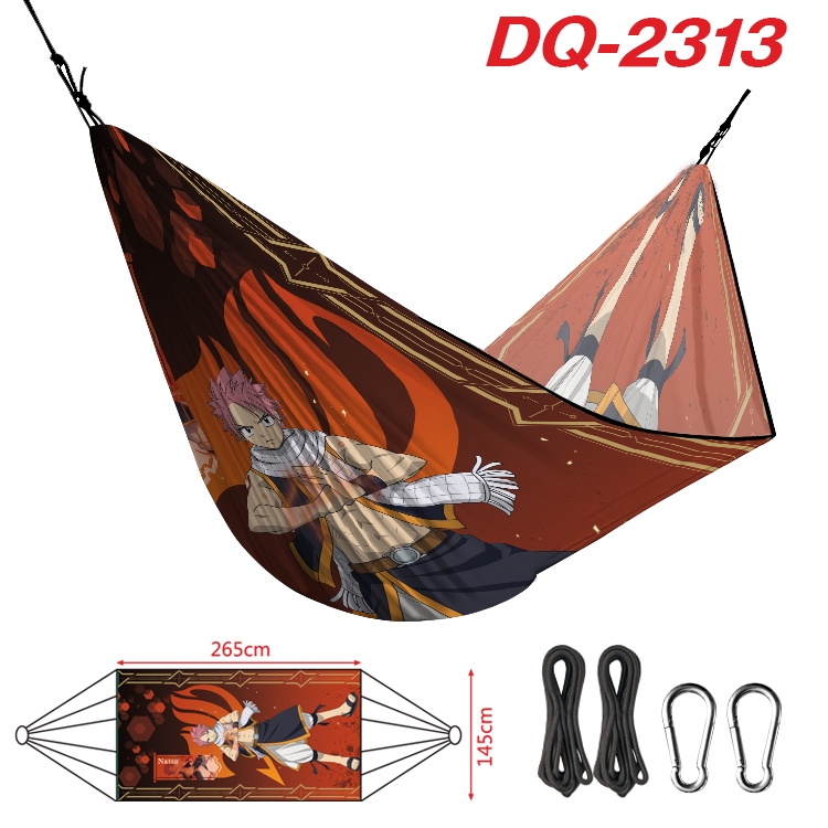 Fairy tail Outdoor full color watermark printing hammock 265x145cm DQ-2313