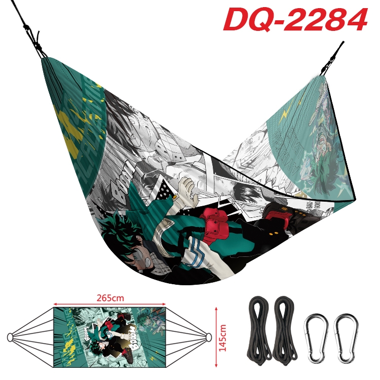 My Hero Academia Outdoor full color watermark printing hammock 265x145cm  DQ-2284