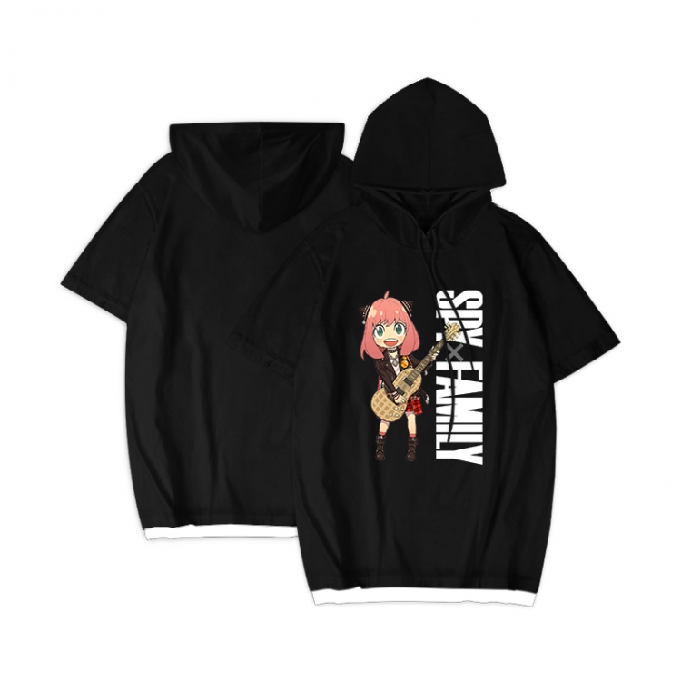 SPY×FAMILY Anime Periphery Hooded Short Sleeve T-Shirt S-3XL