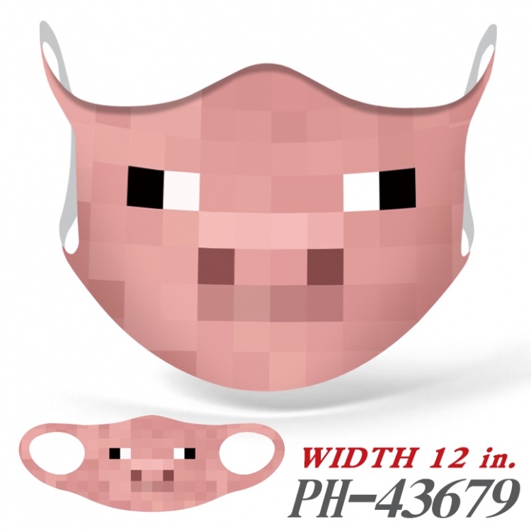 Minecraft  Full color Ice silk seamless Mask  price for 5 pcs  PH-43679A