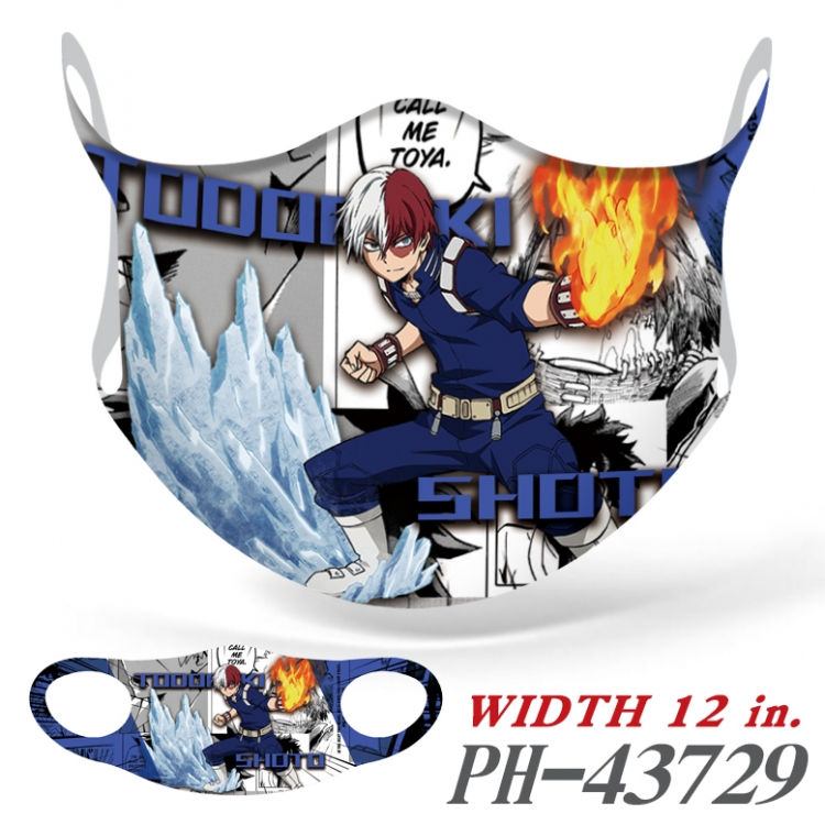 My Hero Academia  Full color Ice silk seamless Mask  price for 5 pcs  PH-43729A