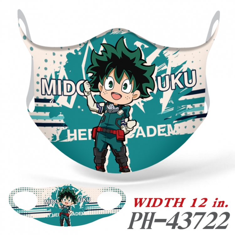 My Hero Academia  Full color Ice silk seamless Mask  price for 5 pcs  PH-43722A