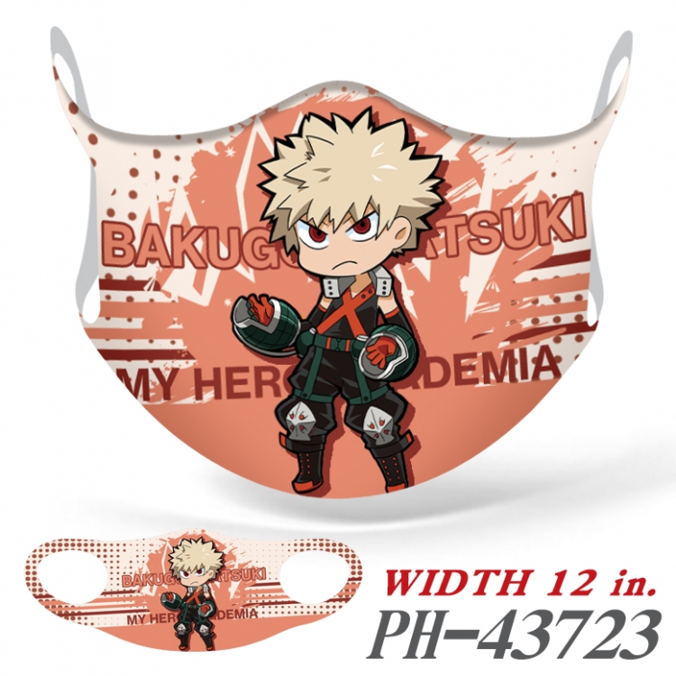 My Hero Academia  Full color Ice silk seamless Mask  price for 5 pcs  PH-43723A