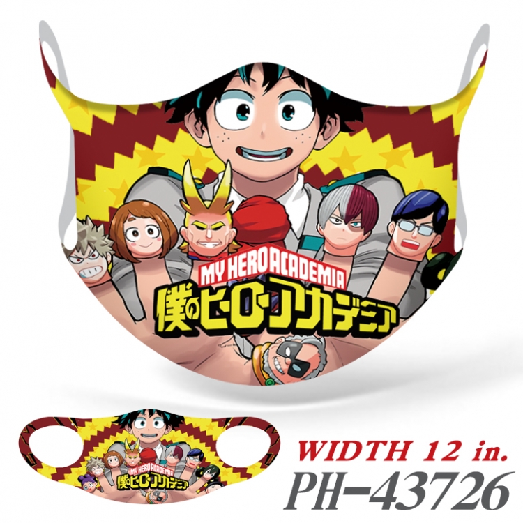 My Hero Academia  Full color Ice silk seamless Mask  price for 5 pcs PH-43726A