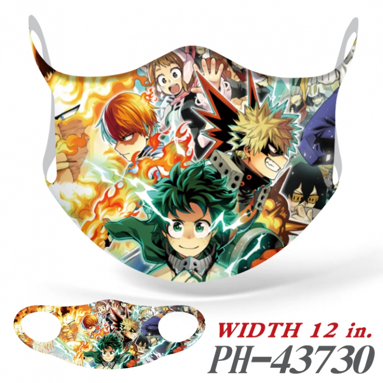 My Hero Academia  Full color Ice silk seamless Mask  price for 5 pcs  PH-43730A
