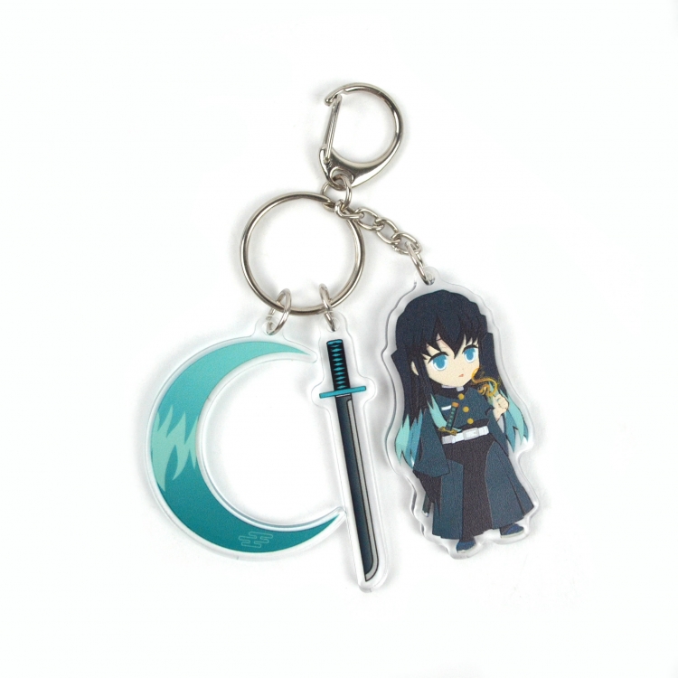 Demon Slayer Kimets 3 Pendant Acrylic Keychain Bag Pendant Decorations price for 5 pcs  8076