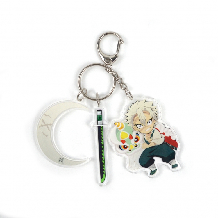 Demon Slayer Kimets 3 Pendant Acrylic Keychain Bag Pendant Decorations price for 5 pcs 8072
