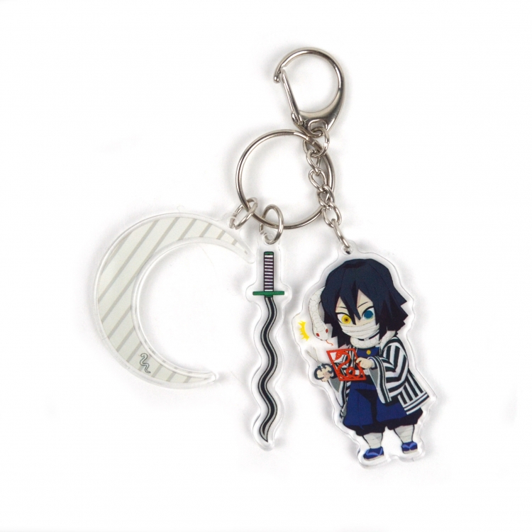 Demon Slayer Kimets 3 Pendant Acrylic Keychain Bag Pendant Decorations price for 5 pcs  8071