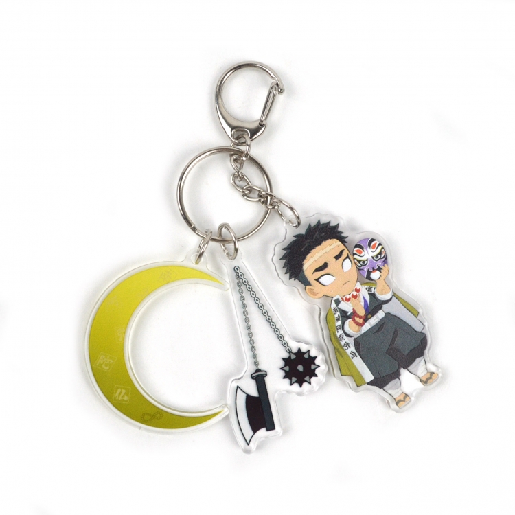Demon Slayer Kimets 3 Pendant Acrylic Keychain Bag Pendant Decorations price for 5 pcs 8078