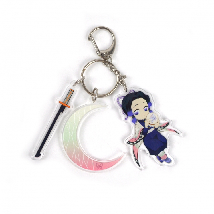 Demon Slayer Kimets 3 Pendant Acrylic Keychain Bag Pendant Decorations price for 5 pcs   8073