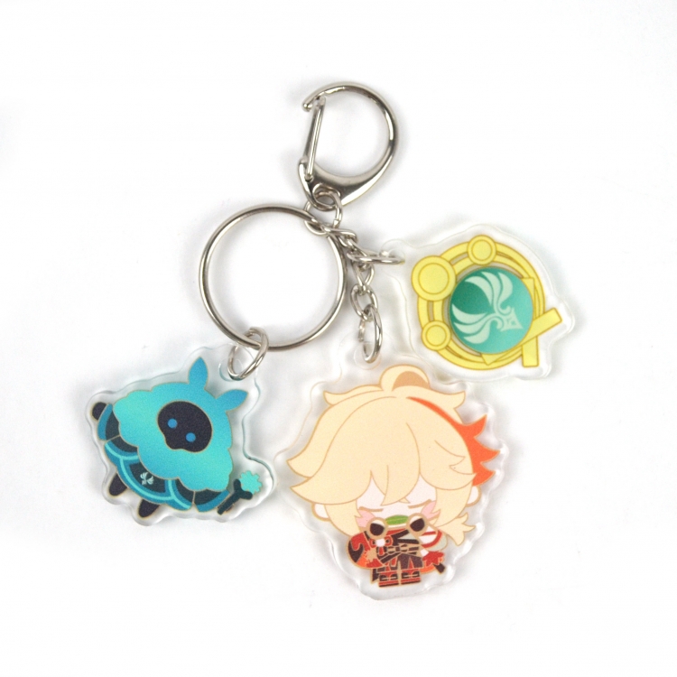 Genshin Impact 3 Pendant Acrylic Keychain Bag Pendant Decorations price for 5 pcs  8031
