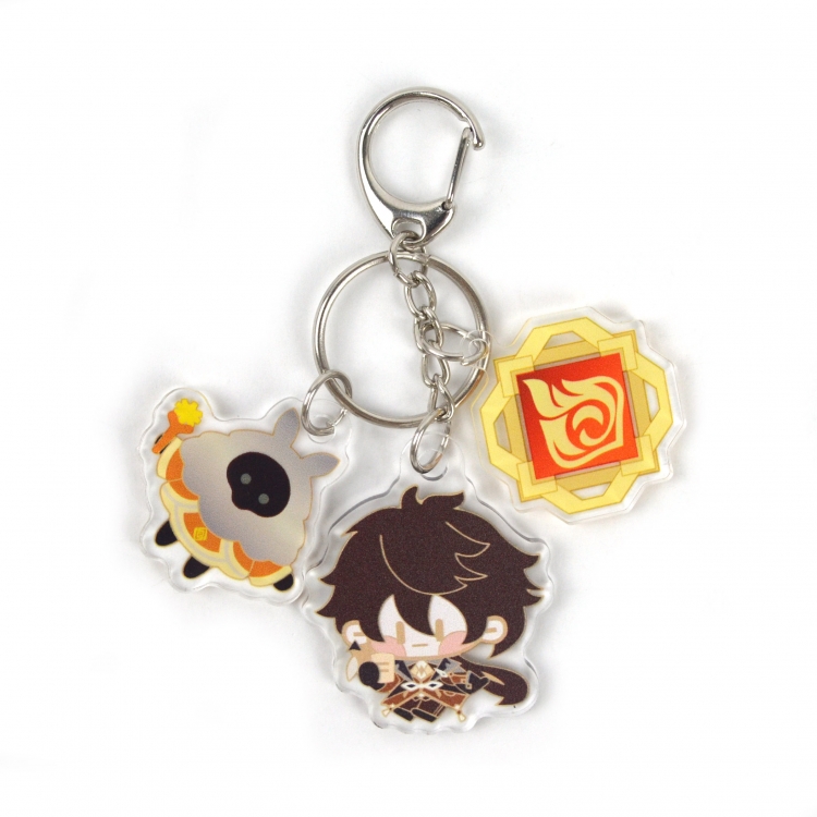 Genshin Impact 3 Pendant Acrylic Keychain Bag Pendant Decorations price for 5 pcs  8046