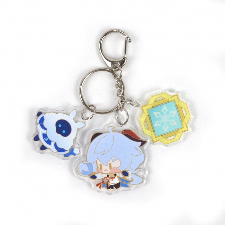 Genshin Impact 3 Pendant Acrylic Keychain Bag Pendant Decorations price for 5 pcs 8042