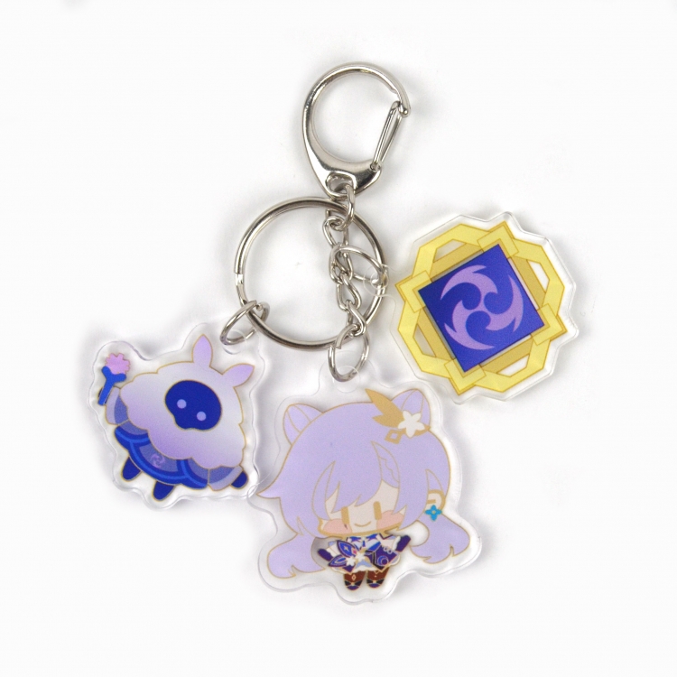 Genshin Impact 3 Pendant Acrylic Keychain Bag Pendant Decorations price for 5 pcs  8030