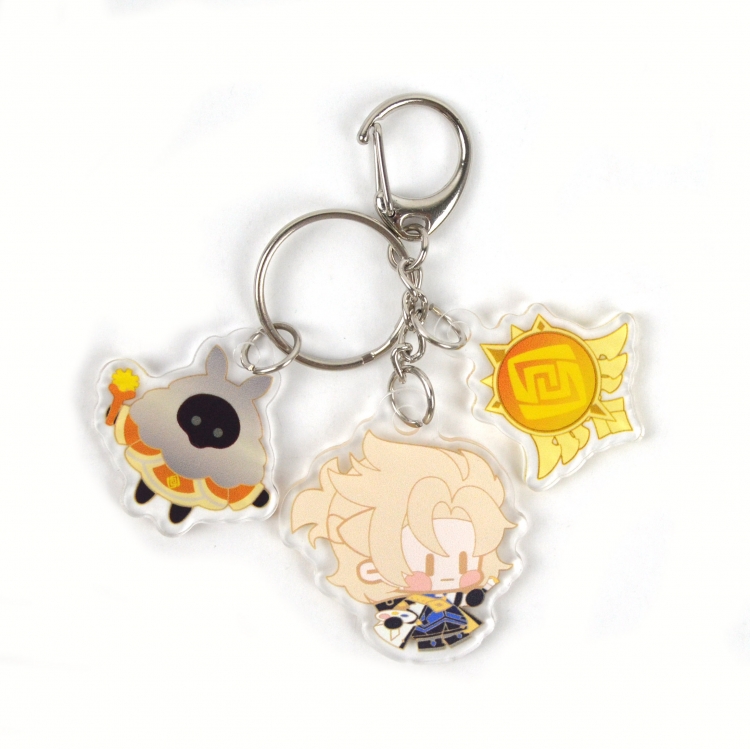 Genshin Impact 3 Pendant Acrylic Keychain Bag Pendant Decorations price for 5 pcs  8044