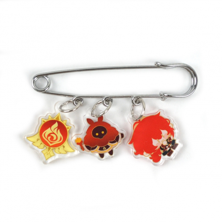 Genshin Impact 3 Pendants Clothes Pins Bags Decorations Pendants price for 5 pcs  8017