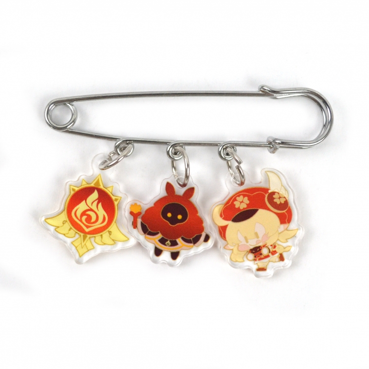 Genshin Impact 3 Pendants Clothes Pins Bags Decorations Pendants price for 5 pcs  8015