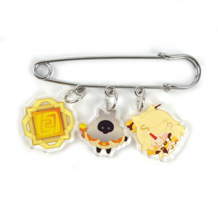 Genshin Impact 3 Pendants Clothes Pins Bags Decorations Pendants price for 5 pcs  8014