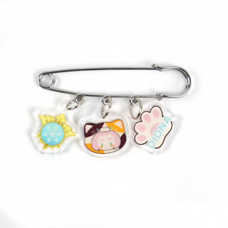 Genshin Impact 3 Pendants Clothes Pins Bags Decorations Pendants price for 5 pcs 7919