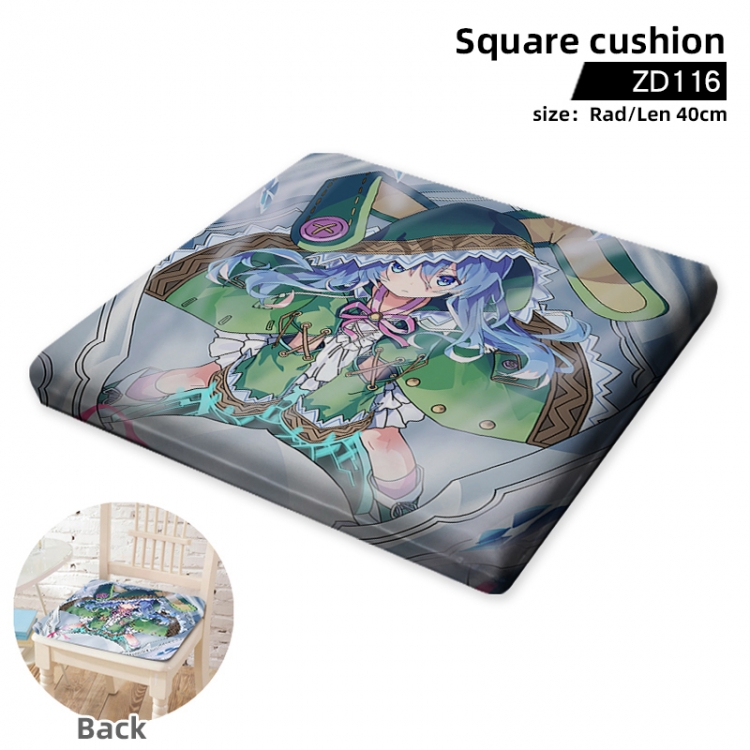 Date-A-Live Anime Square Cushion Chair Cushion Support to Customize ZD116