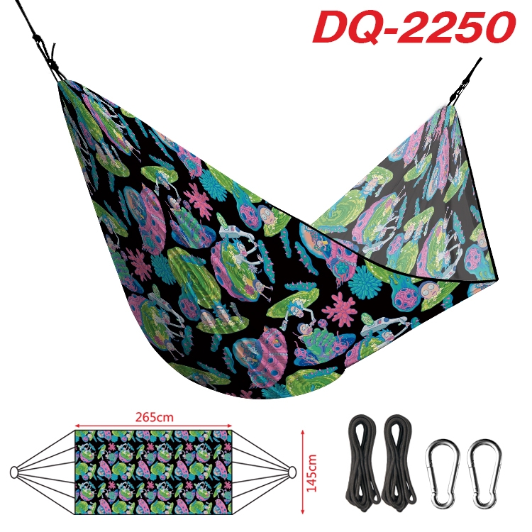 Rick and Morty Outdoor full color watermark printing hammock 265x145cm DQ-2250