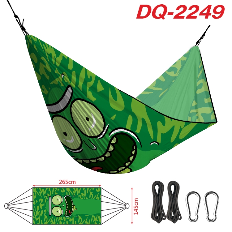 Rick and Morty Outdoor full color watermark printing hammock 265x145cm DQ-2249