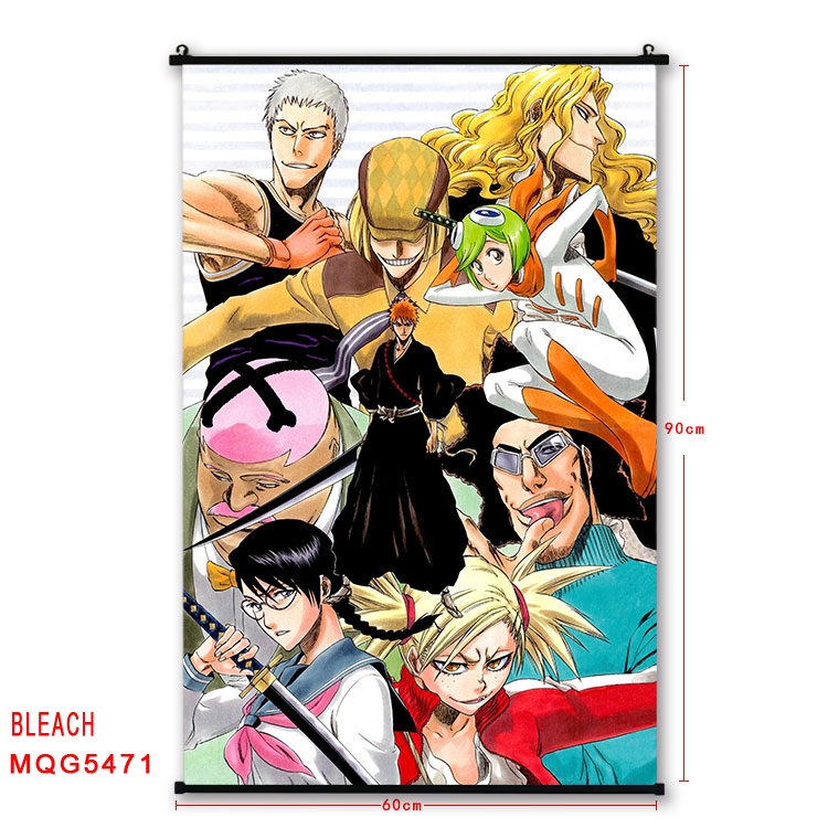 Bleach black Plastic rod Cloth painting Wall Scroll 60X90CM  MQG-5471