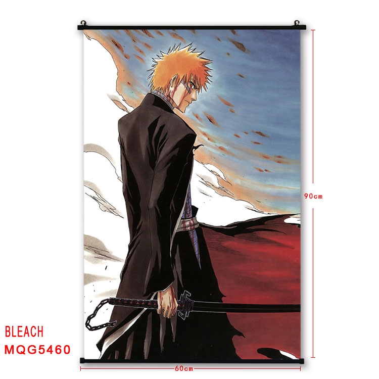 Bleach black Plastic rod Cloth painting Wall Scroll 60X90CM MQG-5460