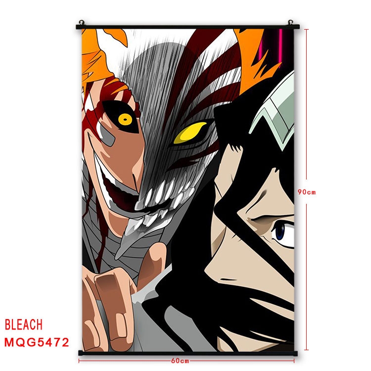 Bleach black Plastic rod Cloth painting Wall Scroll 60X90CM MQG-5472