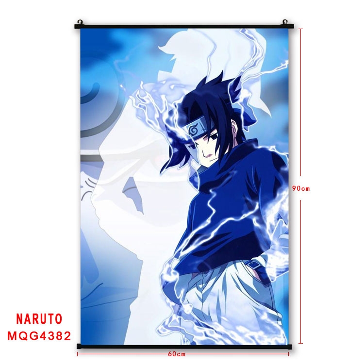 Naruto black Plastic rod Cloth painting Wall Scroll 60X90CM   MQG-4382